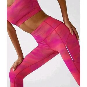 Women's Athleta Rainier‎ color Brilliance Tight Leggings Zip Pockets Size XS